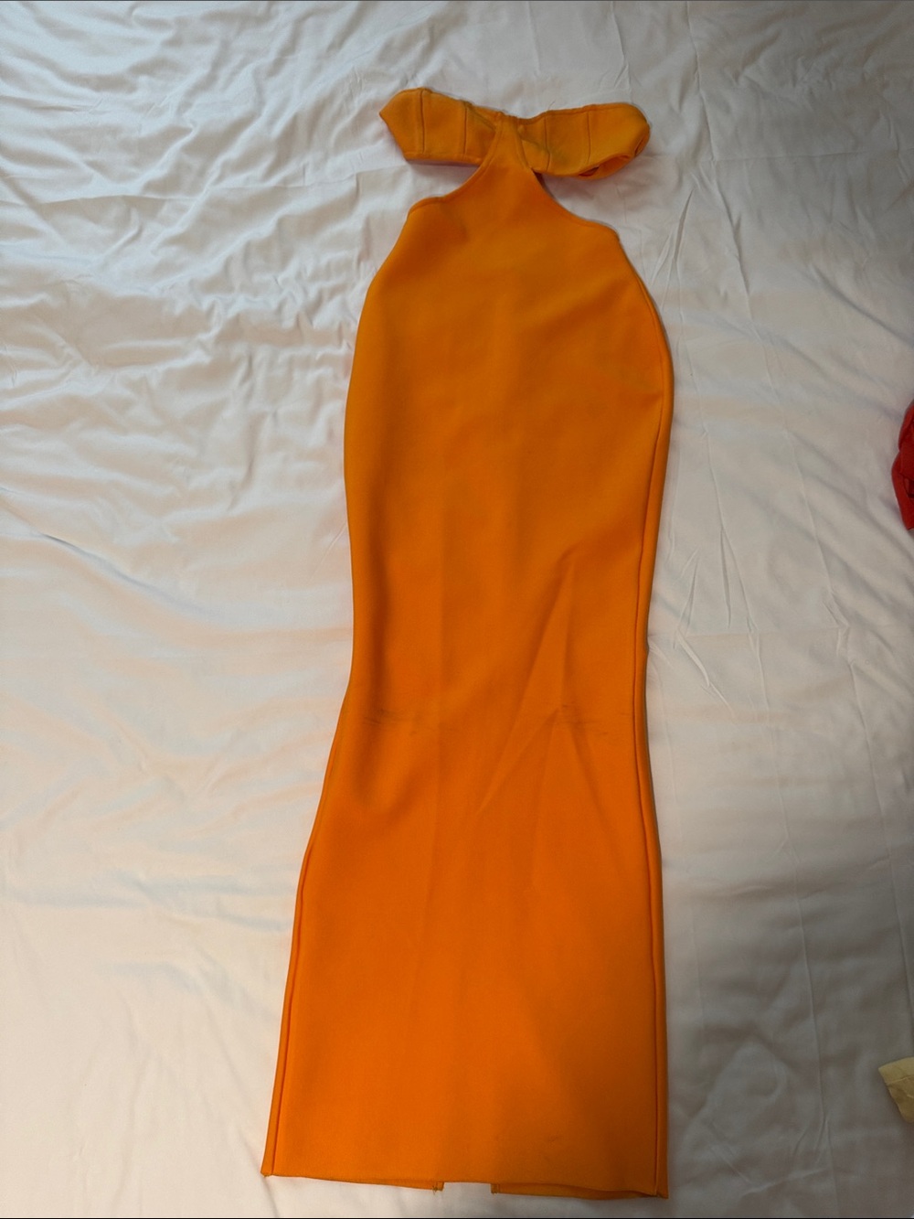Kids Orange One-Piece Halter Dress